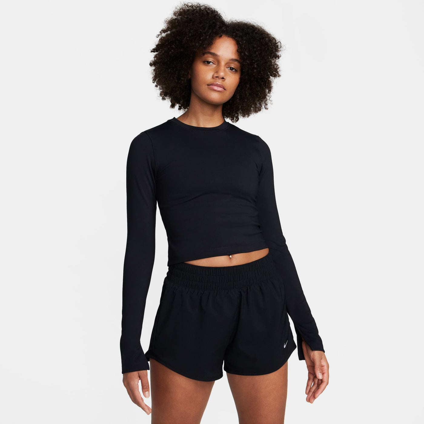 Women's Nike One Fitted Long Sleeve Top - FQ2148-010