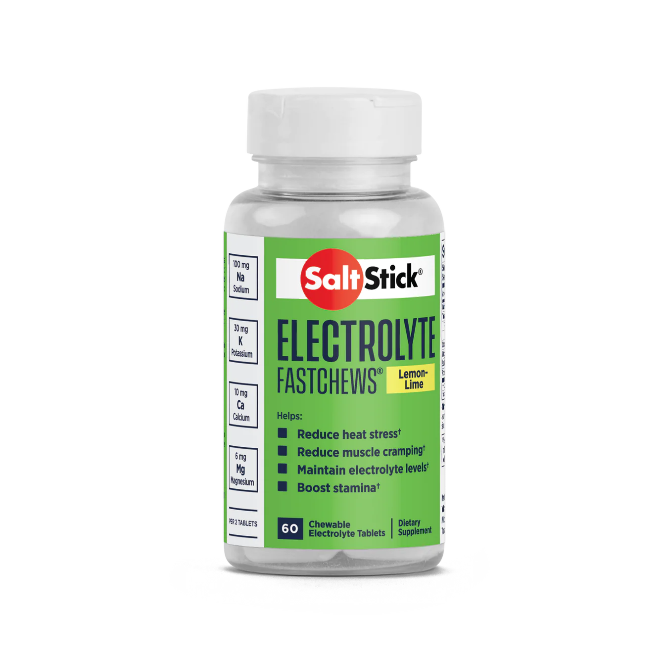 SaltStick Electrolyte FastChews Lemon Lime 60ct - 03-2060