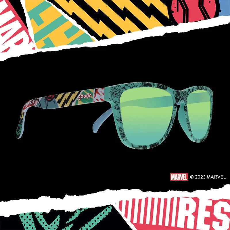 goodr OG Running Sunglasses - Marvel Remix - Super Hero Super Fan