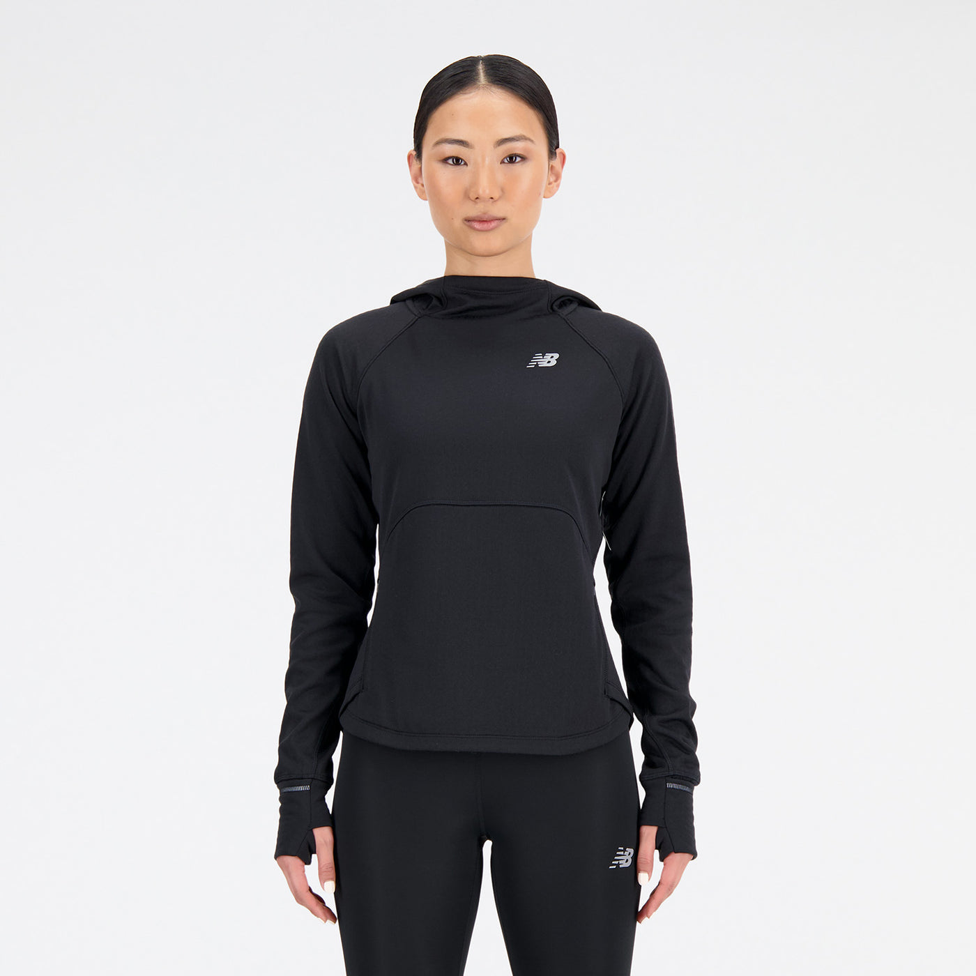Women's New Balance Heat Grid Hoodie Pullover - WT33259-BK