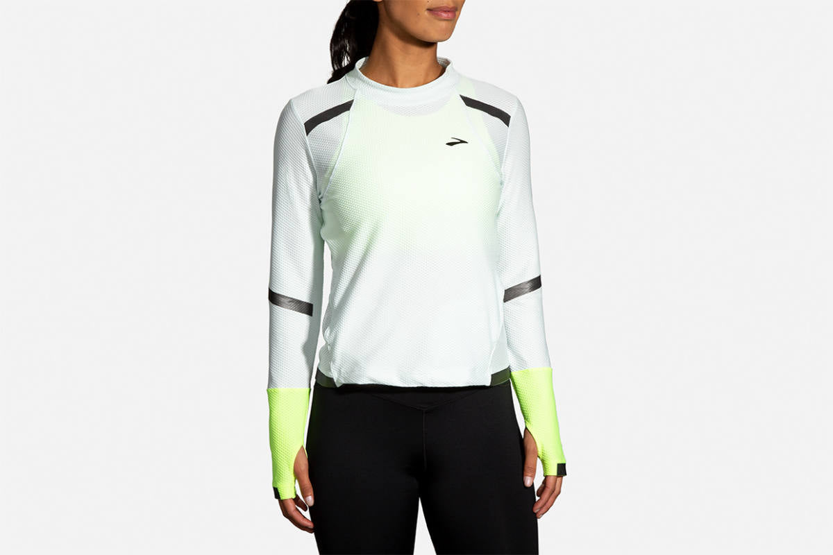 Women's Brooks Carbonite Long Sleeve Run Visible Collection 221494-041