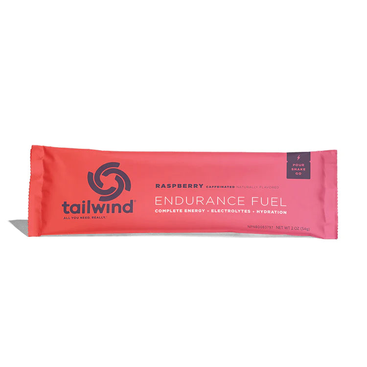 Tailwind Raspberry Caffeinated Endurance Fuel Individual Stick Pack - TAIL-SCEF-RASPBERRY