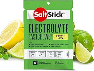 SaltStick Electrolyte FastChews Lemon-Lime 10ct - 03-2010