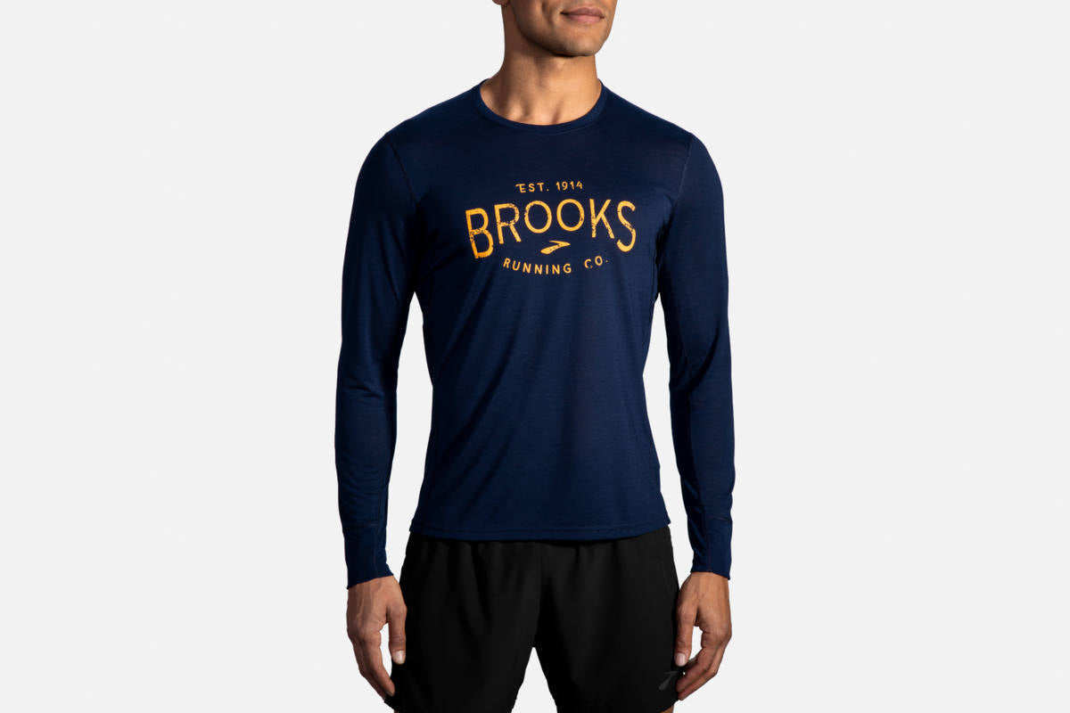 Men's Brooks Distance Graphic Long Sleeve  211319-481
