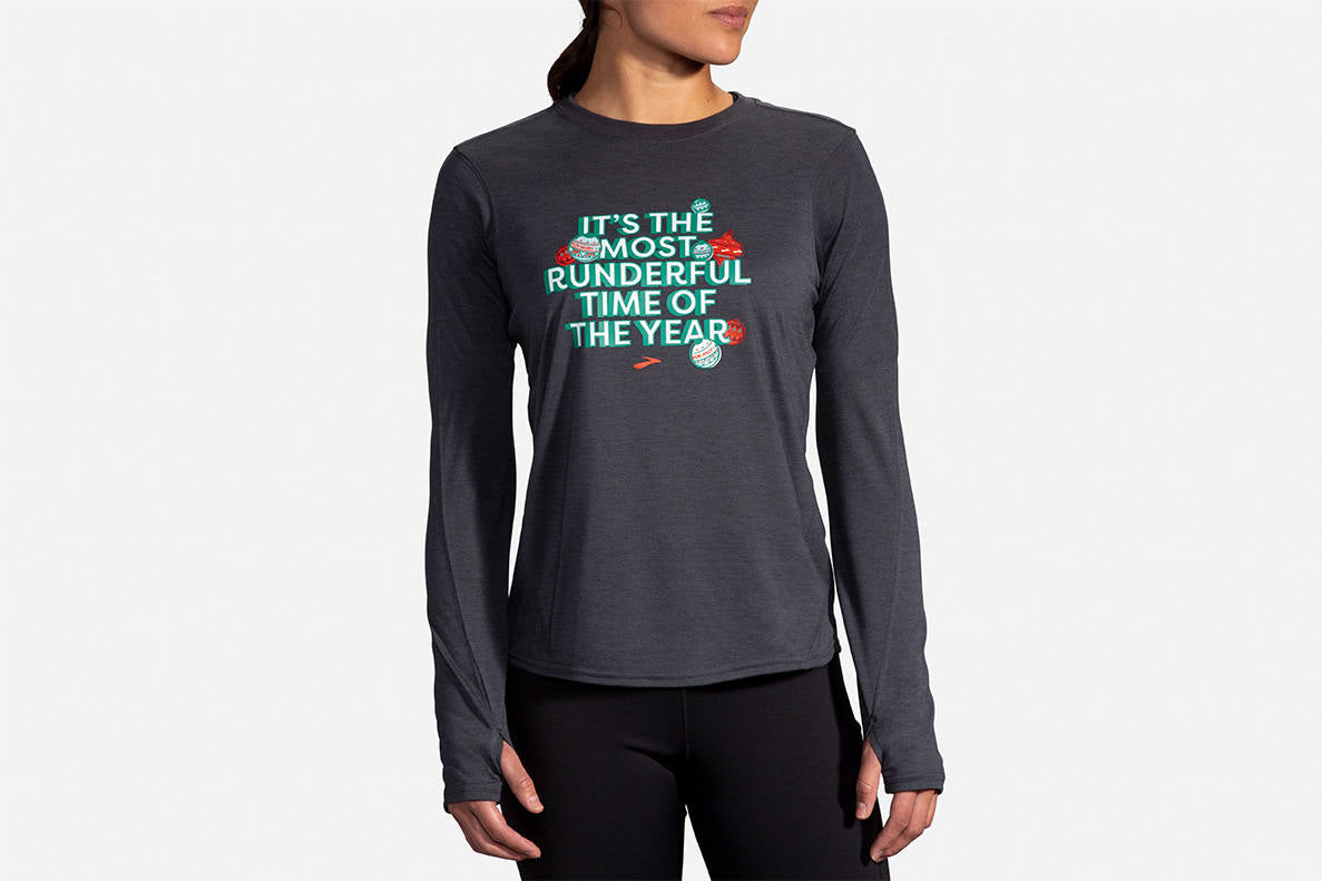 NEW! Women's Brooks "Runderful Time of the Year" Long Sleeves 221516-075