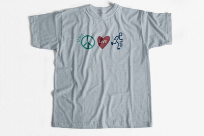 NEW! Unisex =PR= Peace, Love, Run Graphic Tee NEXT-PEACELOVERUN
